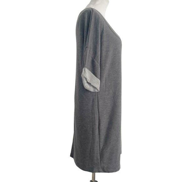 Nation LTD Size Medium Gray Dress 3/4 Sleeve Casual - Picture 3 of 7